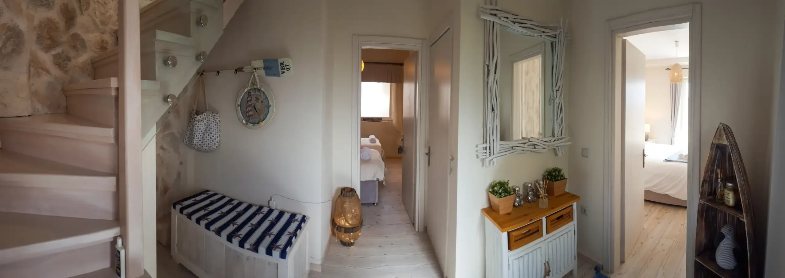 Downstairs hallway and steps